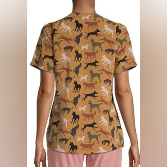 Carhartt Force Cross-Flex Women's Modern Fit V-Neck Dog Pr… - Picture 2 of 2